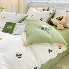 언헤브 러블리 침대 이불 커버, I 그린 프루츠