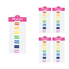 Uniart 新款彩色鉛筆造型毛氈圍欄 5入, 混合色, 1套