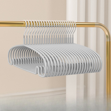 프렌지 유선형 논슬립 옷걸이 40cm, 그레이, 10개