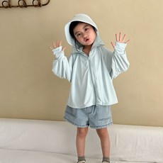 스타빈 아동용 심플 여름 후드 바람막이