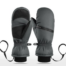 마켓에이 사이클링 하이킹 스포츠 스키 장갑 양손착용 세트, 다크그레이, 1세트