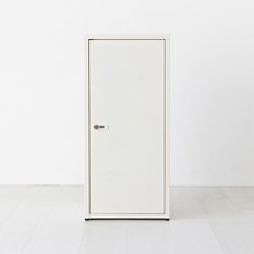 마켓비 리루아 캐비넷 1문 락커 350880 N형, 3단, 크림