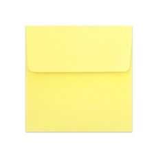 方形信封, 黃色的, 50個