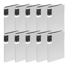 A4雙色橫紋透明文件夾 20張 HT137, 灰色的, 10個