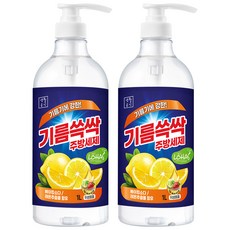 Saenghwalgongsik 油汙擦拭廚房清潔劑, 1L, 2個