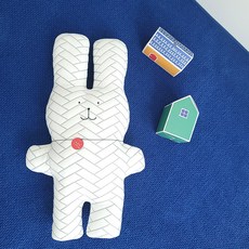 冰島兔子身體抱枕, 白色