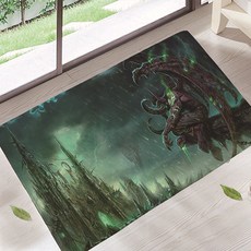 藍夜月光下背景氣氛轉換腳踏墊, 17, 1個