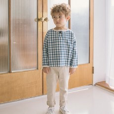 WISHKIDS 孩童鈕扣格子款式南方