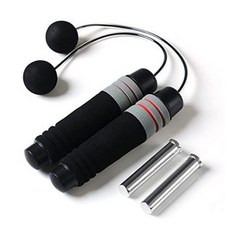 防滑無繩跳繩+鐵片, 混色