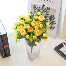 JOART 人造花 居家裝飾 掃墓 納骨塔 庫莉娜南玫瑰花束