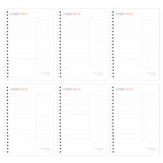 牽牛花 10 分鐘學習筆記每月 6 便士, 白色, 1組