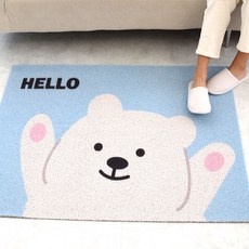 PLENO 玄關門口防滑線圈地墊 M, 小熊, 1個