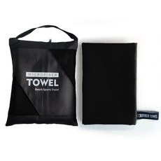 소니오 모던 소프트 스포츠 타월 76 x 152 cm, 06 블랙, 1개