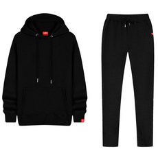 NESPA 中性款素色連帽外套+長褲 SUA_2003