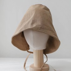 BABISOO 亞麻綁帶軟帽