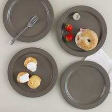 바이림 원형 접시 대, 딥브라운, 4개, 단품