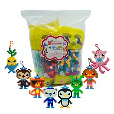 디폼블럭 바다친구들 8종 세트 10mm M07, 혼합색상, 1개