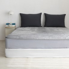 韓國 amante Basic The Day 法蘭絨超細纖維床墊, 灰色