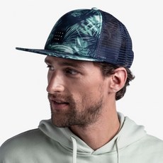 西班牙 BUFF Trucker 4 平簷戶外帽, KINGARA NIGHT BLUE, 1個