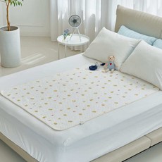 agazzang Duralon竹纖維雙面嬰兒涼感防水墊, 1個, 小狗