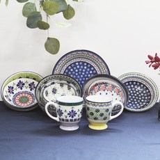 2人韓國料理餐具組合 G款 12入組, 混色, 7種餐具