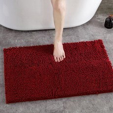I Love Home 單色基本款優質浴缸防滑地墊, 酒紅色