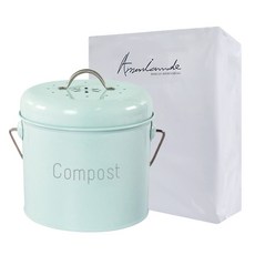 American Road 復古不鏽鋼廚餘桶 RK1842, 薄荷綠