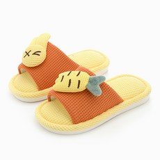 胡蘿蔔兔全家室內拖鞋, 橘色, 1個