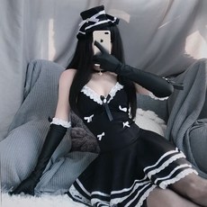 I'M MONG 女款性感迷你連身裙Nekon cosplay套裝