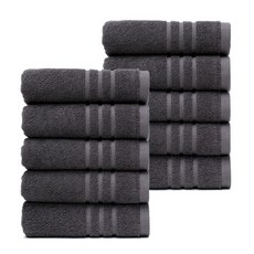 애슐리 모던 호텔타월 171g 30수 코마사, 다크그레이, 10개