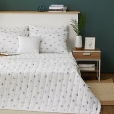 IHOME 泡泡紗夏季涼墊 單品 樹木, 樹木(海軍藍)