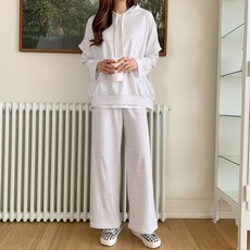 린다샵 핫빌린 박시 후드 조끼 밴딩 일자 팬츠 세트 cpset2468k2c