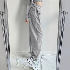 Goodif女款感性風寬鬆闊腿束口褲