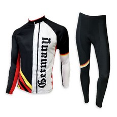 Fixie世界車隊長袖自行車服上下套裝