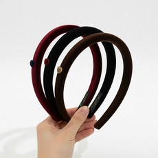 Kids Day 絲絨愛心髮帶 3件組