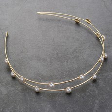 HanNal 優雅珍珠球髮帶