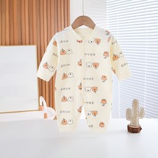 베베니즈 귀염곰돌이 풀스냅 긴팔우주복
