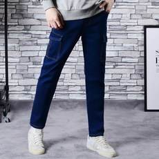 타운클로 남성용 10부 완벽핏 카고 청바지