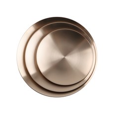 方字鍮器圓盤3件組, 1組, 圓盤S號+M號+L號