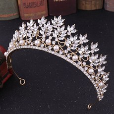 Estella 自助婚紗 巴洛克新娘頭飾 zzo150, 銀白色, 1個