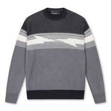 닐바렛 남성용 미러드 볼트 그레이 니트 NHWAW23003