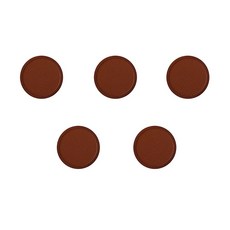 April 16 基本皮革杯墊 5入, 棕色