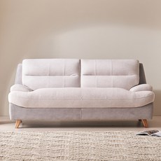 파로마 파스텔 조야 아쿠아텍스 패브릭 3인용 소파 방문설치, 아이보리투톤