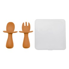 LALABY 寶寶叉匙組, 黃色, 1組