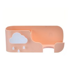 水滴雲朵吹風機架, 粉紅色, 1個