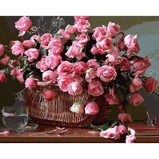 Play about DIY數字油畫 名畫繪製 40 x 50 cm 玫瑰花籃, 1個, 混合色