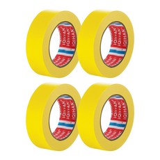 iQIHAN DADA 彩色遮蔽膠帶 黃色 25 mm x 20 m, 4個