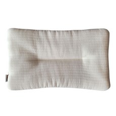 HWAMO BABY 柔軟紗布網眼嬰兒扁頭枕, 米色