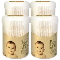 NATURE LOVE MERE 新生兒棉花棒 外用, 200入, 4盒