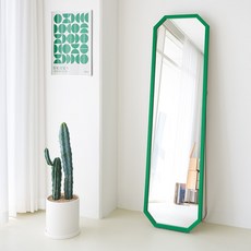 에이스홈 마카롱 팔각 와이드 스탠드 전신거울 M, 그린